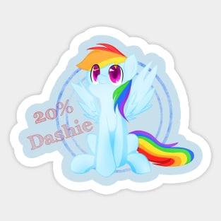 20% Dashie Sticker